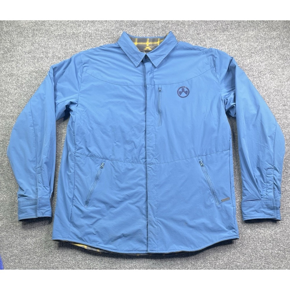 Magpul Reversible Jacket Mens L‎ Blue Plaid PrimaLoft Insulated MAG947